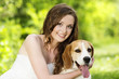 Woman with dog