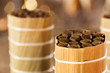 Cuban cigars in drying house