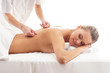 Young attractive woman getting spa treatment