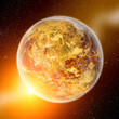 Photo: Planet earth global warming Planet earth global warming
