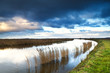 cloudscape over river