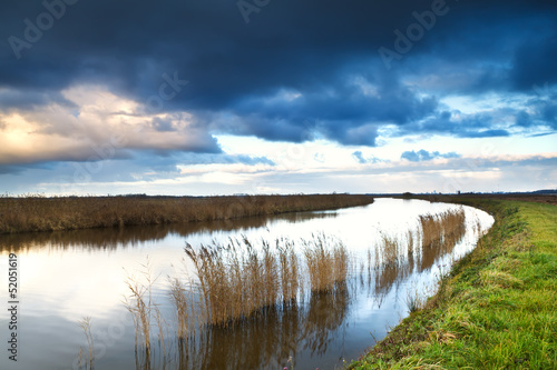 Photo: cloudscape over river cloudscape over river