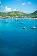 Beautiful panorama of Philipsburg, Saint Martin, Caribbean Islan