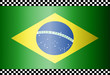 brazil flag on vintage paper