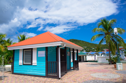 Photo: Beautiful houses at Philipsburg, St Maarten, Caribbean Islands Beautiful houses at Philipsburg, St Maarten, Caribbean Islands
