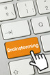 Brainstorming keyboard key finger