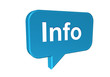 Sprechblase mit Info