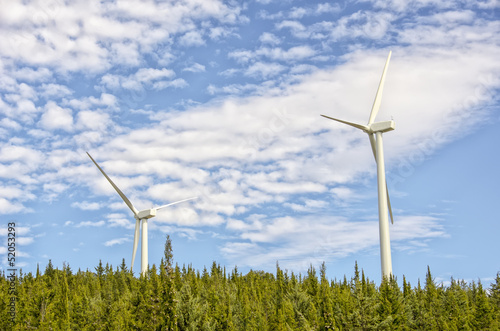 Photo: Wind turbine generating electricity Wind turbine generating electricity