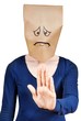 person saying nay