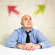 Photo: Business choice or making decision Business choice or making decision