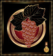 Golden label for packing wine