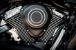 Motorcycle engine close-up