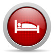 hotel red circle web glossy icon
