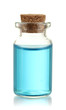 Bottle with basics oil isolated on white