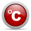 celsius red circle web glossy icon