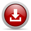 download red circle web glossy icon
