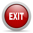 exit red circle web glossy icon
