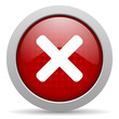 cancel red circle web glossy icon