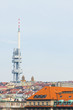 Zizkov television tower in Prague, Czech Republic