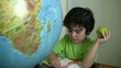 Video: Little Boy Studying Little Boy Studying