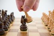 Photo: Chess game. Queen captures horse Chess game. Queen captures horse