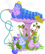 Vector: The Blue Caterpillar The Blue Caterpillar