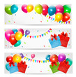 Holiday Banners With Colorful ...