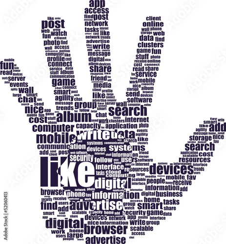 Illustration: Like or thumb up symbol info-text graphics Like or thumb up symbol info-text graphics