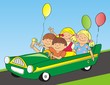 car and children