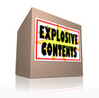 Explosive Contents Package Cardboard Box Shipment Bomb