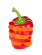 Photo: Sliced colorful bell pepper Sliced colorful bell pepper