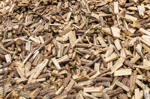 Photo: Large pile of split firewood Large pile of split firewood