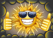 summer sun in cloud