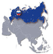 Asienkarte Russland
