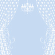 curtains and chandelier