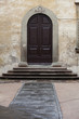 stairs and doors to the old house in Tuscany