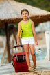Traveler, summer - lovely girl ready for summer vacation