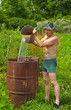 Man with bucket 2