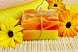 Soap homemade with calendula