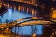 Lithuania. Vilnius in the evening. Mindaugas Bridge