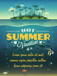Vector: Summer vacation background Summer vacation background