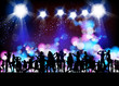 Vektor: Party Vector, banner neon light stage background Party Vector, banner neon light stage background