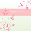 Floral wedding invitation