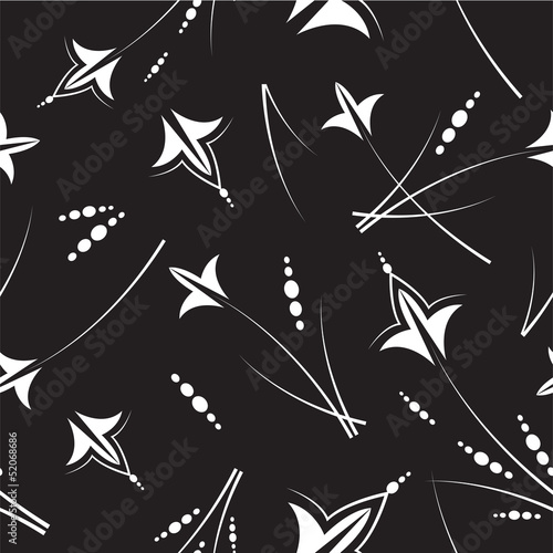 Vector: Black & white seamless pattern Black & white seamless pattern