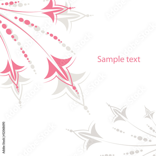 Vector: Floral card Floral card