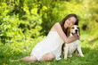 Woman with dog