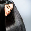 Long Straight Hair. Beautiful Brunette Girl