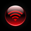 Red wifi or wireless button