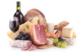 wine, meat and cheese