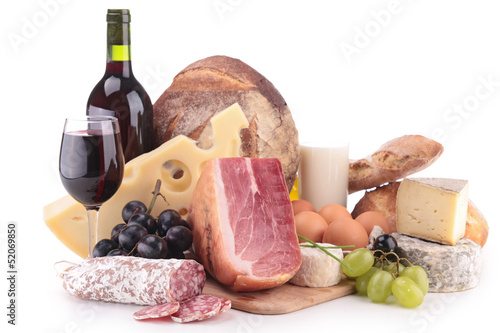Photo: wine, meat and cheese wine, meat and cheese
